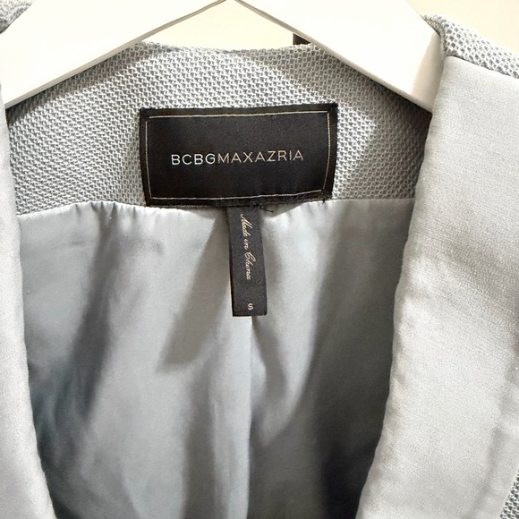 BCBGMAXAZRIA Light Grey Chandler Blazer | Tailored Jacket - Picture 3 of 7